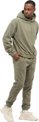 Tom Barron Trening Fleece Barbati TOM BARRON Khaki Regular Fit cu Gluga si Patch Brodat (TBR-FLC-KHK-001)