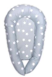 LORELLI Baby Nest 3in1, 110x70x15 cm, husa bumbac ranforce, Stars Grey Mist (2003016 3503)