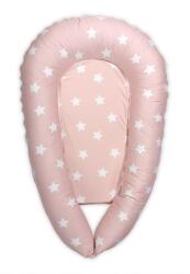 LORELLI Baby Nest 3in1, 110x70x15 cm, husa bumbac ranforce, Stars Pale Blush (2003016 3502)