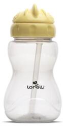 LORELLI Biberon sport, cu pai moale si flexibil, capac de protectie rotativ, 275 ml, Yellow Grey (1020033 0006)