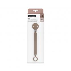 Suavinex Wonder Lănțișor Clip Pentru Suzetă Din Silicon Raw Umber (8426420085168)