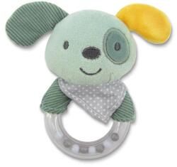 LORELLI Jucarie de plus, inel, Catelus verde, 11 cm, zornaitoare, 0 luni+ (1019136 0009)
