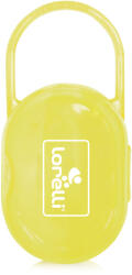 LORELLI Suport transparent cu maner pentru 2 suzete sau tetine, Yellow (1022047 0002)