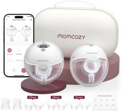 Momcozy M5 Smart Hands-Free Dupla Mellszívó, szürke