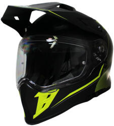 Roy Casca Motocross cu viziera si ochelari VCAN H331, Culoare Negru Galben Intens, Marime XXL (ROY32338) - simoto
