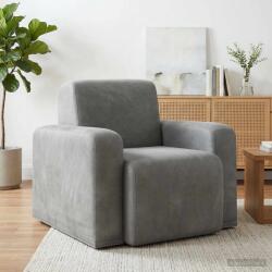 vidaXL Fotoliu Gri deschis Catifea GartenMobel Dekor (42042429)