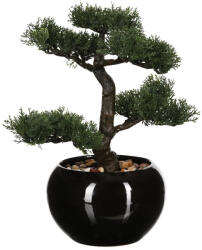Atmosphera Créateur d'intérieur Bonsai artificial decorativ Atmosphera, cu ghiveci ceramic si pietricele, 36 cm (JJ-116179)