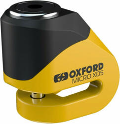 Oxford Micro XD5 LK205 Blocaj frână de disc pentru motocicletă cu diametrul bolțului de 5 mm Culoare galbenă (LK205)