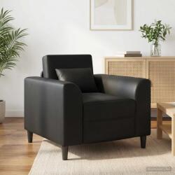 vidaXL Fotoliu Negru Piele artificiala GartenMobel Dekor (42042473)