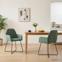 vidaXL Scaune de dining 2 pcs Catifea Verde Marii 55 x 50 x 84 cm GartenMobel Dekor (42034375)
