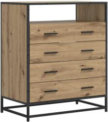 vidaXL Dulap cu sertare 4-Drawer Stejar artizanal 70 x 41 x 83, 5 cm GartenMobel Dekor (8010313) Comoda