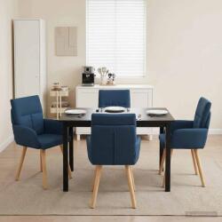 vidaXL Scaune de dining 4 pcs Tesatura albastru 60 x 56 x 96 cm GartenMobel Dekor (3428364)