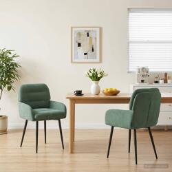 vidaXL Scaune de dining 2 pcs Catifea Verde Marii 59 x 59, 5 x 90 cm GartenMobel Dekor (42034316)