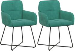 vidaXL Scaune de dining 2 pcs Catifea Turcoaz 59 x 56, 5 x 86 cm GartenMobel Dekor (42034301)