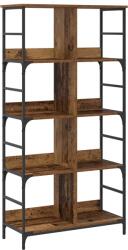 vidaXL Raft pentru carti Lemn vechi 78, 5 x 33 x 153 cm metal PB GartenMobel Dekor (8010892) Biblioteca