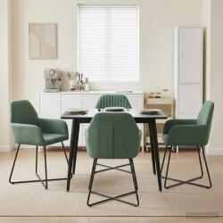vidaXL Scaune de dining 4 pcs Catifea Verde Marii 55 x 50 x 84 cm GartenMobel Dekor (3428382)