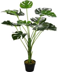 art Planta artificiala monstera cu ghiveci, verde, 85 cm, aspect realist (AR081730)