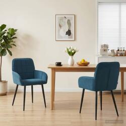 vidaXL Scaune de dining 2 pcs Catifea albastru 57 x 50 x 85 cm GartenMobel Dekor (42034278)
