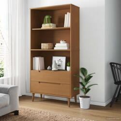 vidaXL Biblioteca MOLDE 85 x 35 x 170, 5 cm Lemn masiv de pin Caramel GartenMobel Dekor (42020943) Biblioteca