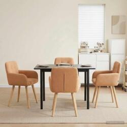 vidaXL Scaune de dining 4 pcs Bouclé Bej 59 x 57 x 85 cm GartenMobel Dekor (3428276)