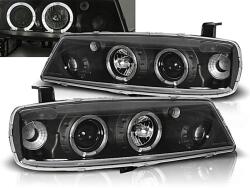 KITT Lightning Faruri Angel Eyes negre pentru Opel Vectra C si Signum Facelift 2005-2008 (HLOPCLBAEB)