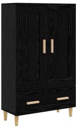 vidaXL Bufet Stejar Negru 70 x 31 x 115 cm Lemn prelucrat GartenMobel Dekor (8009851) Comoda