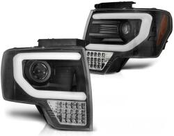 KITT Faruri LED negre pentru Ford F150 Mk12 (2008-2014), set stanga-dreapta (HLFOF150BLED)