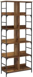 vidaXL Raft pentru carti Lemn vechi 78, 5 x 33 x 188, 5 cm metal PB GartenMobel Dekor (8010895) Biblioteca