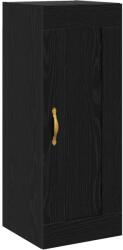 vidaXL Dulap de perete Stejar Negru 34, 5 x 34 x 90 cm Lemn prelucrat GartenMobel Dekor (8010888) Comoda