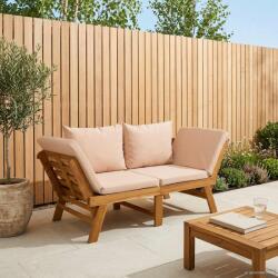 vidaXL Banca de gradina 3-în-1 cu perne Lemn Solid de Acacia natural GartenMobel Dekor (42027061)
