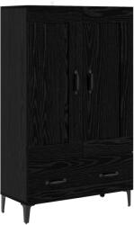 vidaXL Bufet Stejar Negru 70 x 31 x 115 cm Lemn prelucrat GartenMobel Dekor (8009859) Comoda