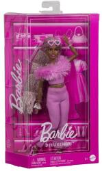Barbie Papusa Barbie - Deluxe Style, cu Salopeta Roz Si Par Impletit (HYV28) Papusa