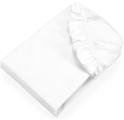 Husa impermeabila, cu elastic, alba 80x200+25 cm, 100% bumbac, cu membrana cauciucata pe verso (003091)