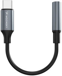 Wozinsky WACM-01 USB-C адаптер - 3.5 мм мини жак - черен (WACM-01)