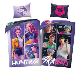  K-pop Démonvadászok Saja Boys kétoldalas ágyneműhuzat 140×200cm, 70x90 cm microfibre (HAX626335) - aprotalpak