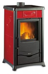 La Nordica-Extraflame Rossella Plus 8 kW with hot air through natural convection bordeaux