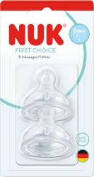 Nuk Tetina din silicon First Choice, flux S, 0 luni+, 2 bucati, Nuk
