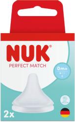 Nuk Tetina din silicon Perfect Match, flux S, 0 luni+, 2 bucati, Nuk