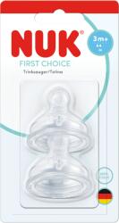 Nuk Tetina din silicon First Choice, flux M, 3 luni+, 2 bucati, Nuk