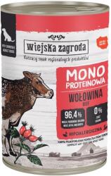 Wiejska Zagroda Hrana umedă monoproteică cu vită pentru câini 24x400 g