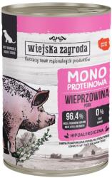 Wiejska Zagroda Hrana umeda monoproteica pentru caini, porc 12x400 g