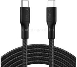 Belkin BOOSTCHARGE PRO adatkábel Type-C - Type-C, 300cm, FEKETE (CAB025HQ3MBK) (CAB025HQ3MBK)