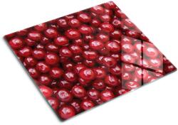 tulup Edzett üveg vágódeszka, Tulup, Cseresznye, Fekete, 60x52 cm, 010010520040000050439 (010010520040000050439)