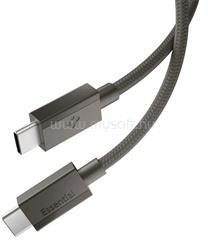 Spigen ESSENTIAL EB6015CC adatkábel Type-C - Type-C, 150cm, SÖTÉTSZÜRKE (ACA10418) (ACA10418)