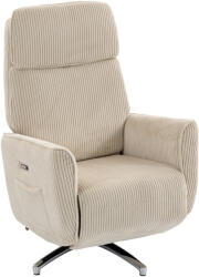 HOMCOM Fotoliu relax electric reglabil cu funcție de recliner, 2 motoare, rotativ, fotoliu TV cu port USB | Aosom Romania (83B-940V90CW)