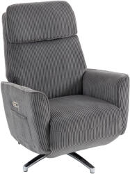 HOMCOM Fotoliu Relax Electric Reglabil cu Funcție de Șezlong, 2 Motoare, Rotativ, Fotoliu TV cu Port USB | Aosom Romania (83B-940V90CG)