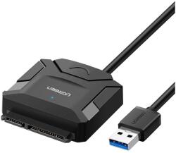 UGREEN USB 3.0 adapter SATA 3, 5"/2, 5", 0, 5 m, fekete (ugreenssdhdd)