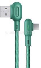 USAMS US-SJ458 U57 adatkábel USB - microUSB, 120cm, SÖTÉTZÖLD (SJ458USB02) (SJ458USB02)