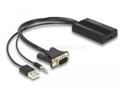 Delock HDMI VGA adapter audió funkcióval 25 cm (DL64172) (DL64172)