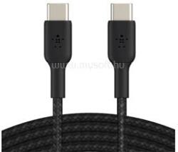 Belkin BOOSTCHARGE adatkábel Type-C - Type-C, 200cm, FEKETE (CAB004BT2MBK) (CAB004BT2MBK)